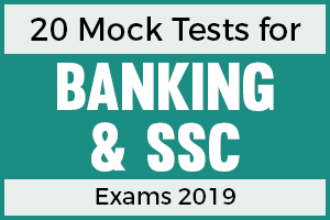 20 Online Mock Tests for Banking and SSC Exam 2019