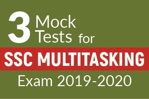 3 Mock Tests for SSC Multitasking Exam 2019-2020