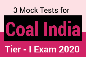 3 Mock Tests For COAL India Tier - I Exam 2020